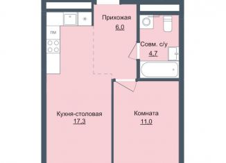 Продажа 1-комнатной квартиры, 39 м2, Ижевск, ЖК Истории