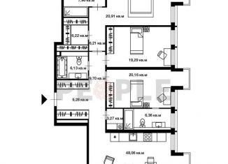 Продам 4-комнатную квартиру, 161.5 м2, Москва, 2-я Звенигородская улица, 12с19