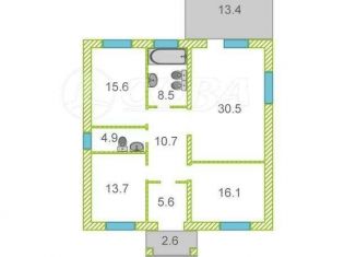 Продается коттедж, 110 м2, деревня Ушакова, Центральный бульвар, 27