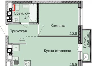 Продажа однокомнатной квартиры, 34.8 м2, Ижевск