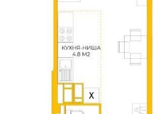 Квартира на продажу студия, 33 м2, Пенза, жилой комплекс Лугометрия, с14