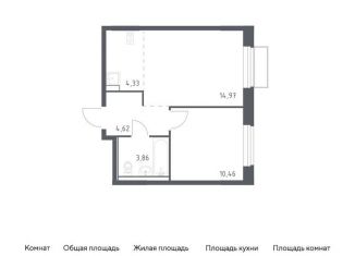 Продам двухкомнатную квартиру, 38.2 м2, поселение Филимонковское, жилой комплекс Квартал Марьино, к1