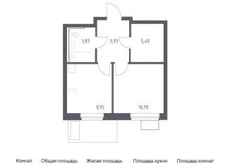 Продажа 1-комнатной квартиры, 35.8 м2, посёлок Жилино-1, жилой комплекс Егорово Парк, к3.1