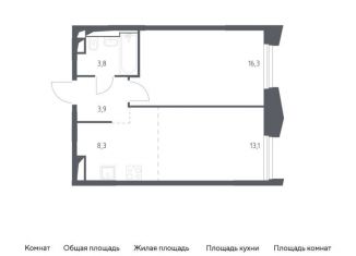 Продается 2-комнатная квартира, 45.4 м2, Московская область, жилой комплекс Заречье Парк, к3.2