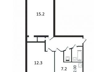 Продаю двухкомнатную квартиру, 44.7 м2, Санкт-Петербург, проспект Культуры, 12к2, метро Проспект Просвещения