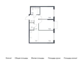 Продаю двухкомнатную квартиру, 52.2 м2, деревня Мисайлово, Каширское шоссе - Молоково - Андреевское