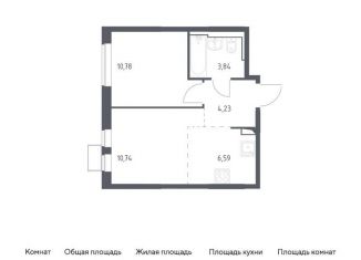 Продается однокомнатная квартира, 36.2 м2, Москва, жилой комплекс Остафьево, к15