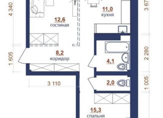 Продается 2-комнатная квартира, 57.2 м2, Иркутская область