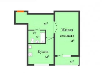 Однокомнатная квартира на продажу, 44.4 м2, Нижегородская область, улица Боевой Дружины, 1