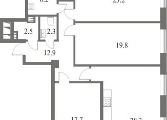 Продажа 3-комнатной квартиры, 112.9 м2, Санкт-Петербург, ЖК Нева Хаус, Петровский проспект, 9к2