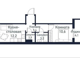 Продажа 1-комнатной квартиры, 33 м2, Челябинская область