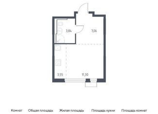 Продам квартиру студию, 25.8 м2, Москва, жилой комплекс Остафьево, к16
