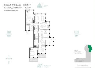 Продаю 4-комнатную квартиру, 215.2 м2, Москва, Звенигородское шоссе, 11, Пресненский район