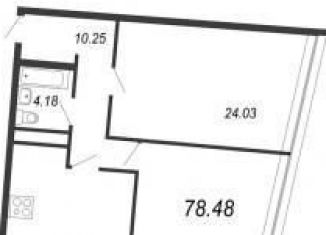 Продажа 2-комнатной квартиры, 78.5 м2, Санкт-Петербург, метро Приморская, Средний проспект Васильевского острова, 87к3