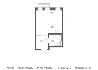 Продам квартиру студию, 22.4 м2, село Лайково