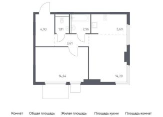Продажа 1-комнатной квартиры, 47.6 м2, Московская область, Каширское шоссе - Молоково - Андреевское