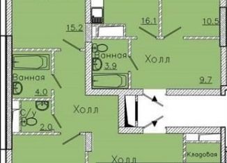 Продам 2-ком. квартиру, 90.2 м2, Воронеж, улица Фёдора Тютчева, 93/4, ЖК Микрорайон Боровое