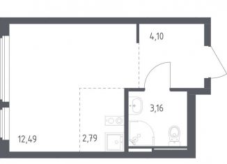 Квартира на продажу студия, 22.5 м2, село Остафьево, жилой комплекс Остафьево, к22