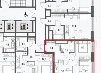 2-ком. квартира на продажу, 37.6 м2, Москва, Тагильская улица, 4к1, ЖК Сиреневый парк