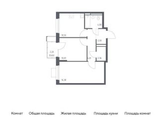 Продам 2-комнатную квартиру, 51.8 м2, Московская область, жилой комплекс Прибрежный Парк, 10.2