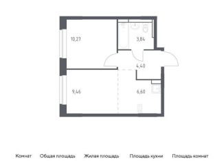 1-комнатная квартира на продажу, 34.6 м2, Московская область, жилой комплекс Новое Видное, 16.1