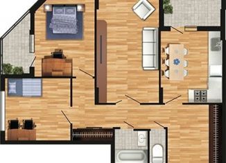 Продаю трехкомнатную квартиру, 82.1 м2, Воронеж, Краснознамённая улица, 57/4, ЖК Высота