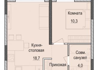 Продаю 1-комнатную квартиру, 37 м2, Татарстан