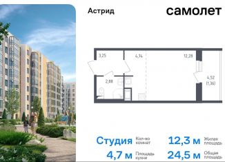 Продаю квартиру студию, 24.2 м2, Колпино, жилой комплекс Астрид, 10