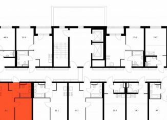 Однокомнатная квартира на продажу, 32.1 м2, Ярославль, ЖК Волга Парк