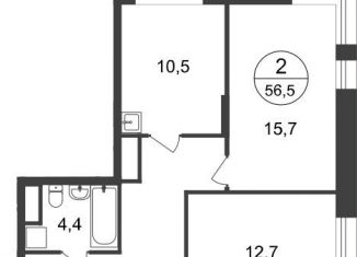 Продаю двухкомнатную квартиру, 56.5 м2, Москва, 11-я фаза, к3