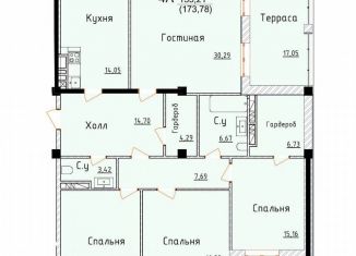 Продам 4-ком. квартиру, 173.8 м2, Дербент