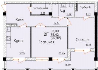 Продам 2-ком. квартиру, 92.3 м2, Дербент