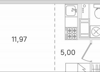 Продается квартира студия, 25.6 м2, городской посёлок Янино-1, ЖК Ясно-Янино