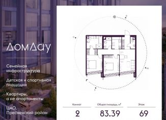 Продаю двухкомнатную квартиру, 83.4 м2, Москва, ЦАО