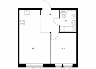 Продается однокомнатная квартира, 37.1 м2, Зеленоград, 22-й микрорайон, 6.5