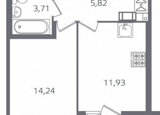 Продается 1-комнатная квартира, 37.2 м2, Санкт-Петербург, Калининский район