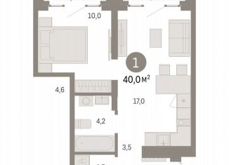 Продается 1-комнатная квартира, 40 м2, Москва, станция Бульвар Рокоссовского