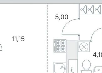 Продается квартира студия, 25.7 м2, городской посёлок Янино-1, ЖК Ясно-Янино