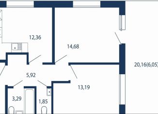 Продается 2-ком. квартира, 57.3 м2, Сестрорецк, улица Инструментальщиков, 18