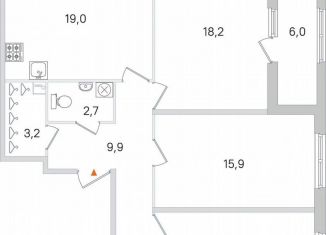 Продам 3-комнатную квартиру, 89.8 м2, Пушкин