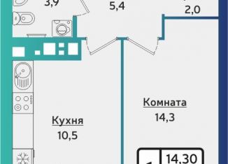 Продажа однокомнатной квартиры, 37.5 м2, Удмуртия