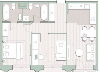 Продажа 2-комнатной квартиры, 56.5 м2, Москва, район Очаково-Матвеевское