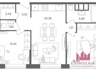 Продам 3-ком. квартиру, 67 м2, Москва, станция Шелепиха, Шмитовский проезд, 39к1