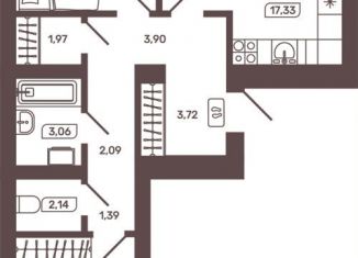 Продается 3-ком. квартира, 64.5 м2, Забайкальский край