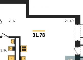 Продам квартиру студию, 31.8 м2, Воронеж, набережная Чуева, 7, Железнодорожный район