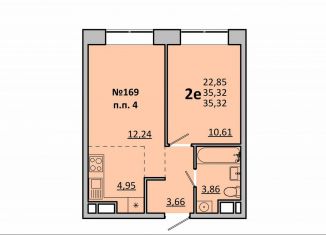 Продам 2-ком. квартиру, 35.3 м2, Одинцово