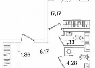 Продаю 2-комнатную квартиру, 62.1 м2, Санкт-Петербург, метро Пролетарская, Октябрьская набережная, 116