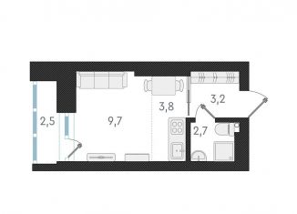 Продам квартиру студию, 19.4 м2, Новосибирск, Плановая улица, 60А