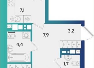 Продам 3-ком. квартиру, 68.8 м2, Удмуртия, улица Архитектора П.П. Берша, 44