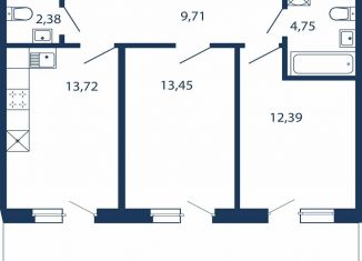 Продается двухкомнатная квартира, 64.2 м2, Сестрорецк, улица Инструментальщиков, 18